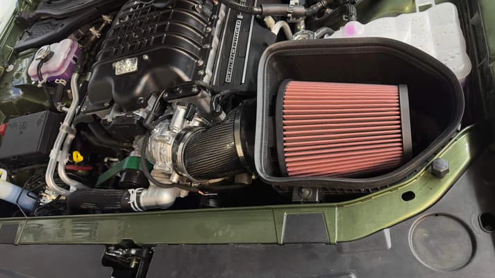 Dodge Redeye Carbon Fiber Intake System OEM Open air box system tube replacement preview